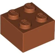Brick 2 x 2 / Dark Orange