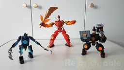 Lava mech, dwarf mech and wolf mech