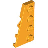 Lego Wedge Plate 4 x 2 Left / Bright Light Orange