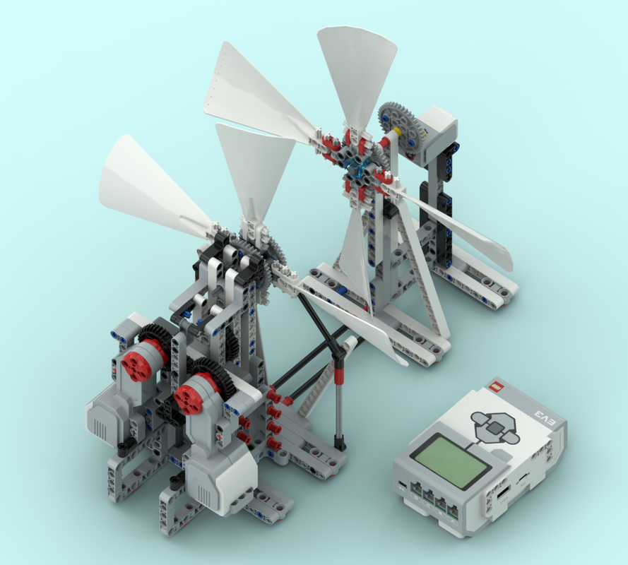 Lego ev3 blower + anemometer