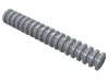 Hose, Ribbed 7mm D. 6L / 4.8cm / Metallic Silver