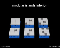 1:560 scale BOTS+ Modular islands: Stony Interior