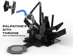 Palpatine's Sith Throne - 75211 alternate build - Star Wars Episode 9