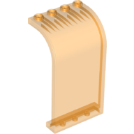Lego Panel 3 x 4 x 6 Curved Top / Trans-Orange