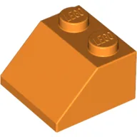 Brick Sloped 45° 2 x 2 / Orange