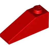 Brick Sloped 33° 3 x 1 / Red
