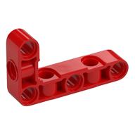 Lego Technic Beam 3 x 5 L-Shape Thick with Alternating Holes / Red