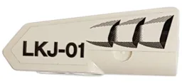 Technic, Panel Fairing #21 Very Small Smooth, Side B with Air Intake and 'LKJ-01' Pattern (Sticker) - Set 42057