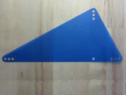 Science & Technology Panel - Triangle Large / Trans-Dark Blue