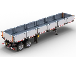 American-style 40' Drop-side semitrailer (v2.0) for 42078 Mack Anthem (70490 double tires)