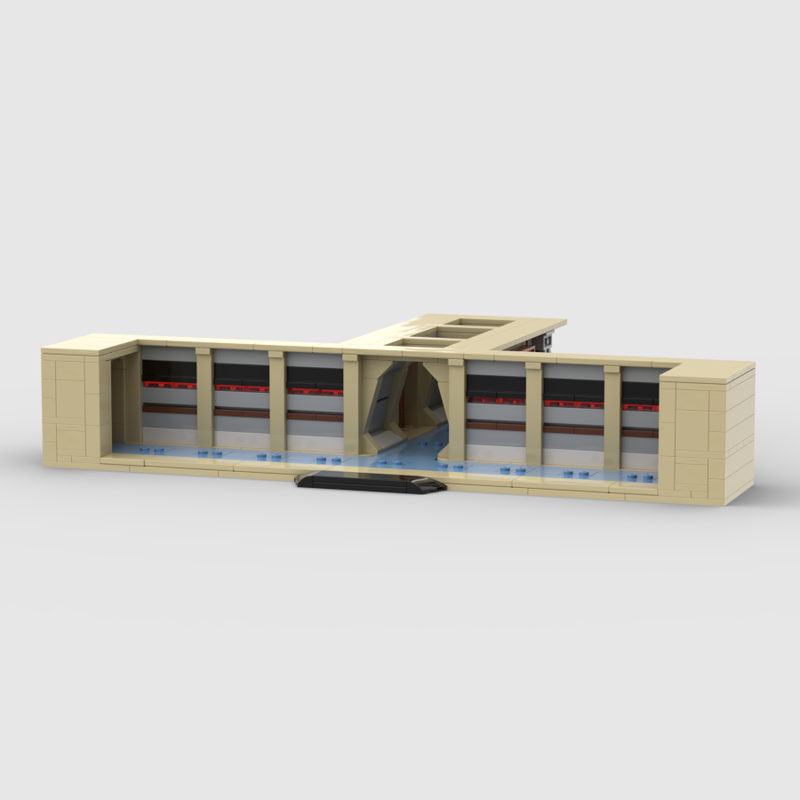 Lego Star Trek TNG USS Enterprise Corridor Minifigure Display Stand