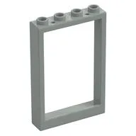 Window 1 x 4 x 5 with Hollow Studs / Light Gray