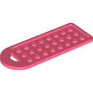 Bag Tag with 3 x 8 Studs / Coral