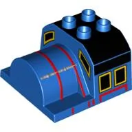 Duplo Train Cab Top, Thomas & Friends, Gordon Print / Blue