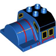 Lego Duplo Train Cab Top, Thomas & Friends, Gordon Print / Blue