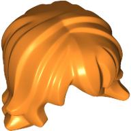 Lego Hair Mid-Length, Wavy / Orange