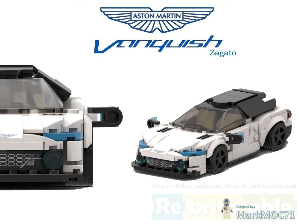 Lego ASTON MARTIN Vanquish Zagato - White