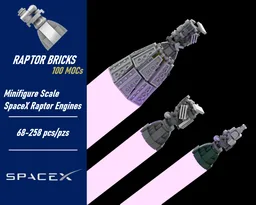 SpaceX Raptor Engine Collection (at 1:42 scale)