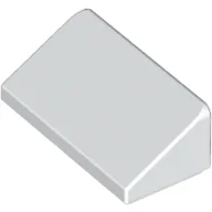 Brick Sloped 30° 1 x 2 x 2/3 / White
