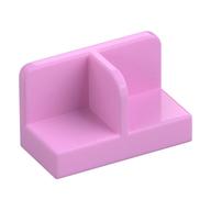 Lego Panel 1 x 2 x 1 with Rounded Corners and Central Divider / Bright Pink
