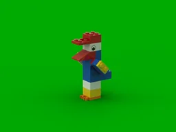 Duck in a suit and cap