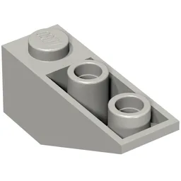 Brick Sloped Inverted 33° 3 x 1 with Internal Stopper and No Front Stud Connection / Light Bluish Gray