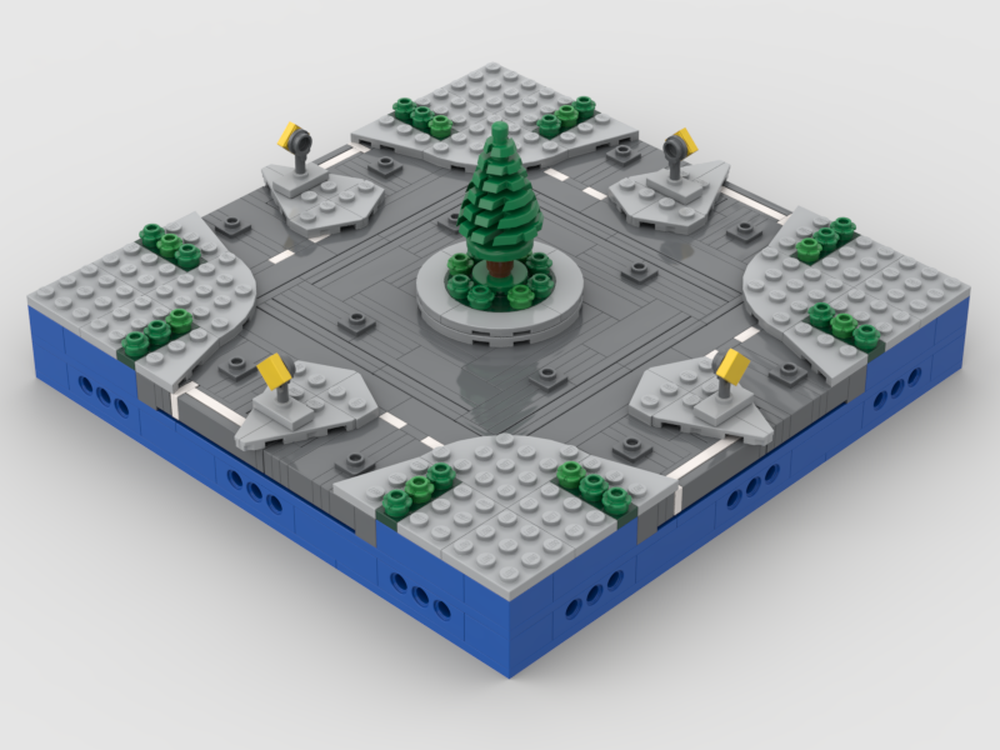 Lego Micro Modular Roundabout