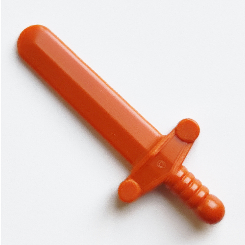 Lego Weapon Sword / Shortsword Elaborate Hilt / Dark Orange