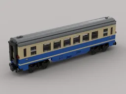 Second class Eurofima wagon series Bpmz from the German Federal Railway