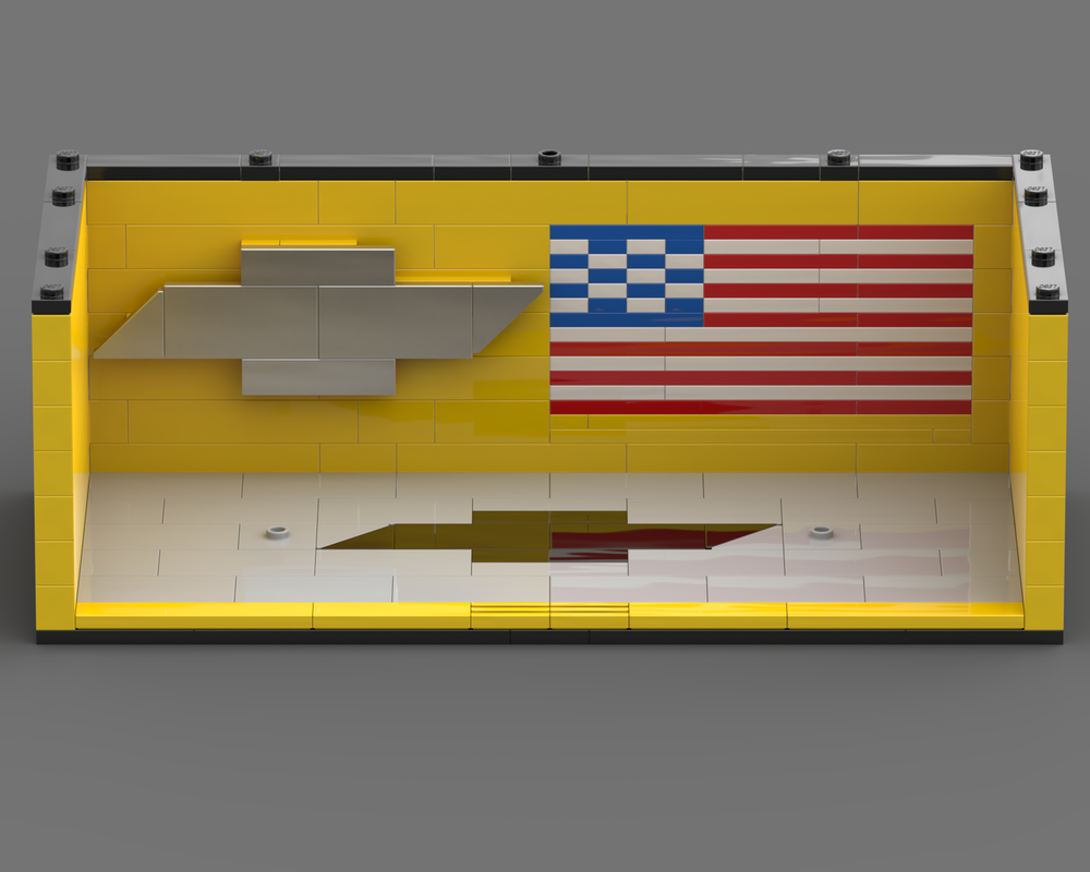 Lego Chevy Garage | Speed Champions Display 002