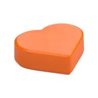 Tile 1 x 1 Heart / Orange