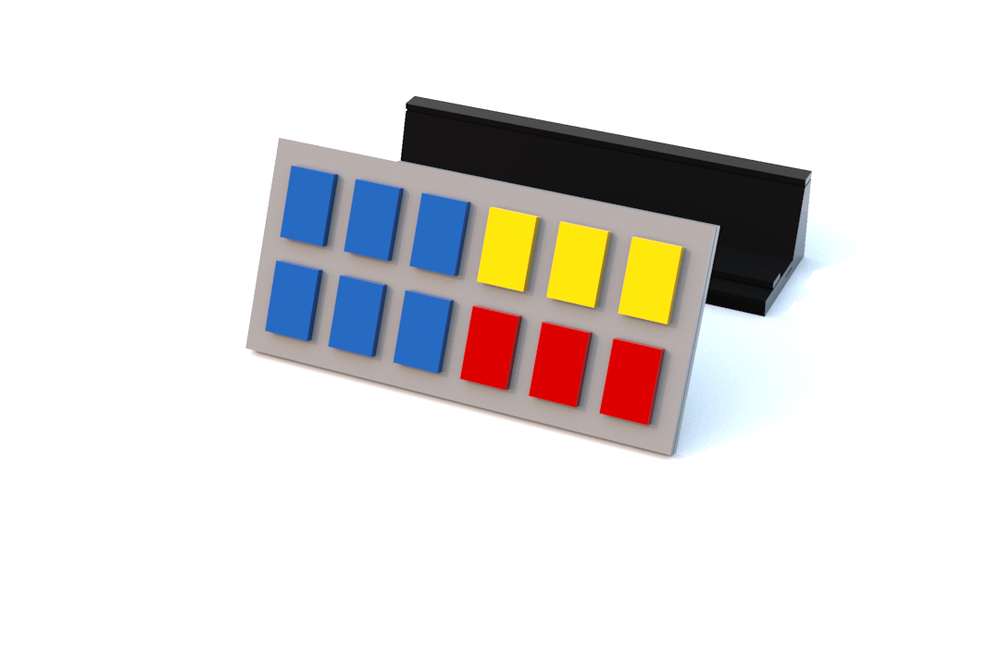 Lego Grand Admiral Thrawn Insignia and Stand