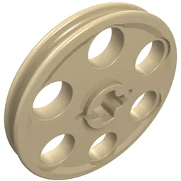 Technic Wedge Belt Wheel [aka Pulley] / Tan