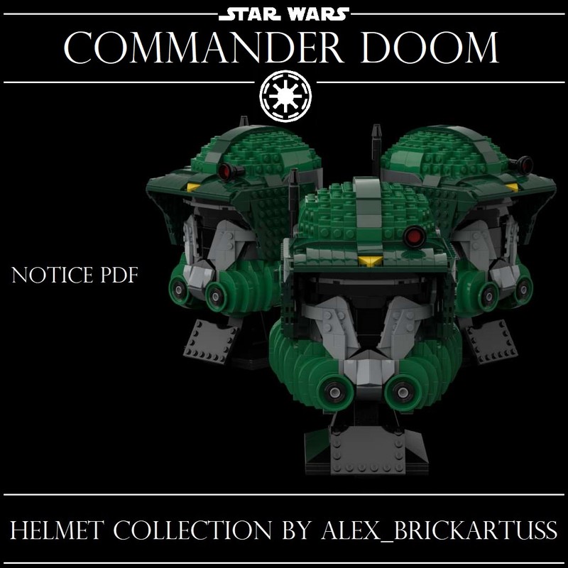 Lego Helmet clone Commander Doom