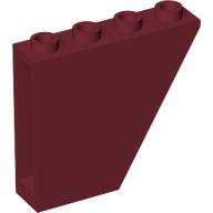 Lego Brick Sloped Inverted 60° 1 x 4 x 3 / Dark Red