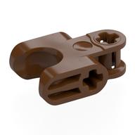Lego Technic Axle Connector 2 x 3 with Ball Socket, Closed Sides / Reddish Brown