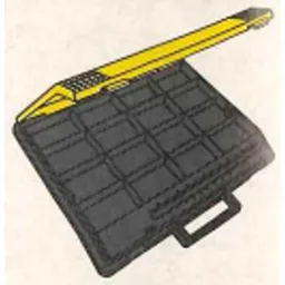 Storage Case, Technic, 36 x 48 with Removable Tray and Dividers / Black