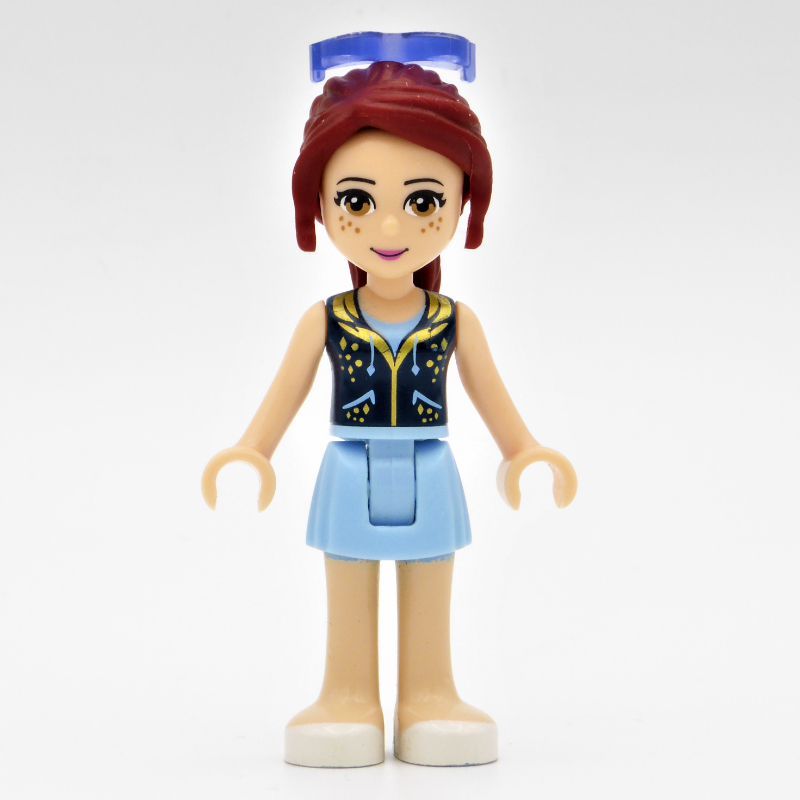 Lego Mia - Dark Blue Vest, Bright Light Blue Skirt