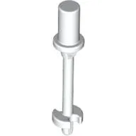Bar 3L with Handle, Stop Ring and Side Stops (Minifig Ski Pole) / White