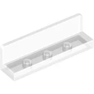 Panel 1 x 4 x 1 with Rounded Corners [Thick Wall] / Trans-Clear