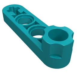 Technic Beam 1 x 4 Thin with Stud Connector / Dark Turquoise