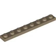 Plate 1 x 8 / Dark Tan