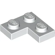 Plate 2 x 2 Corner / White