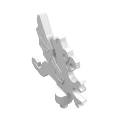 Headwear Accessory Plume Dragon / White