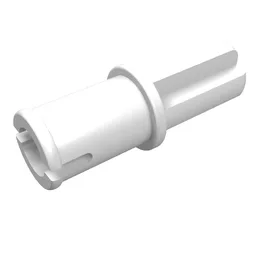 Technic Axle Pin without Friction Ridges Lengthwise / White