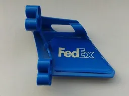 Technic, Panel Fairing #22 Large Short, Small Hole, Side A with 'FedEx' Pattern on Inside (Sticker) - Set 8461