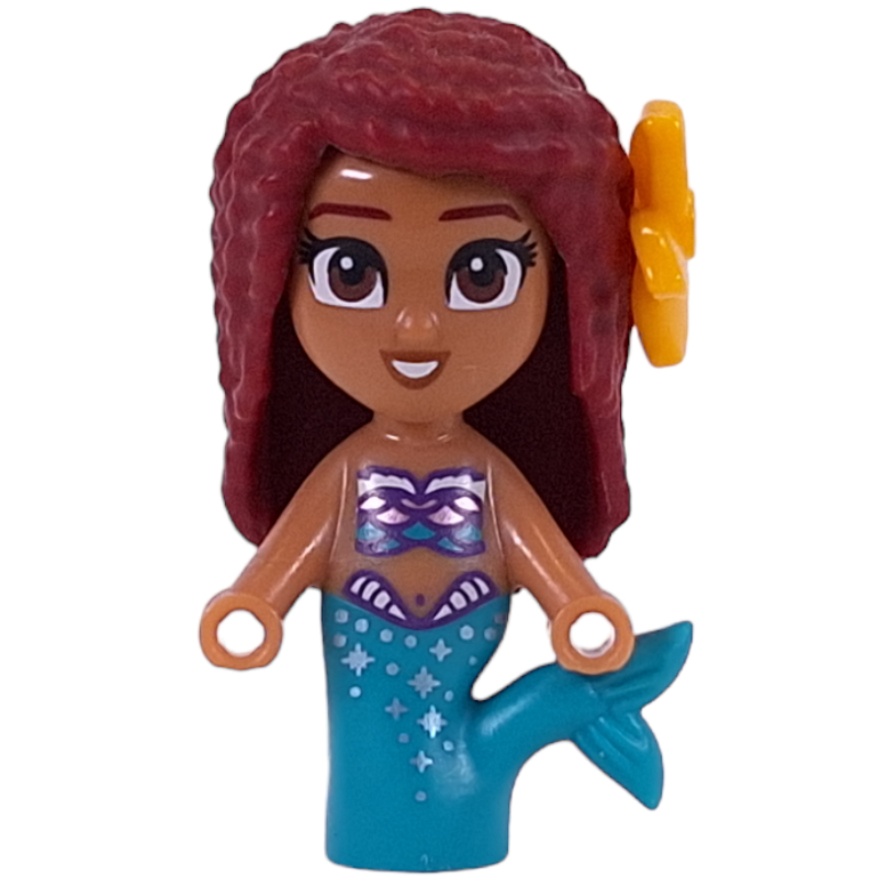 Lego Arial, Medium Nougat Skin, Dark Red Hair - Microdoll
