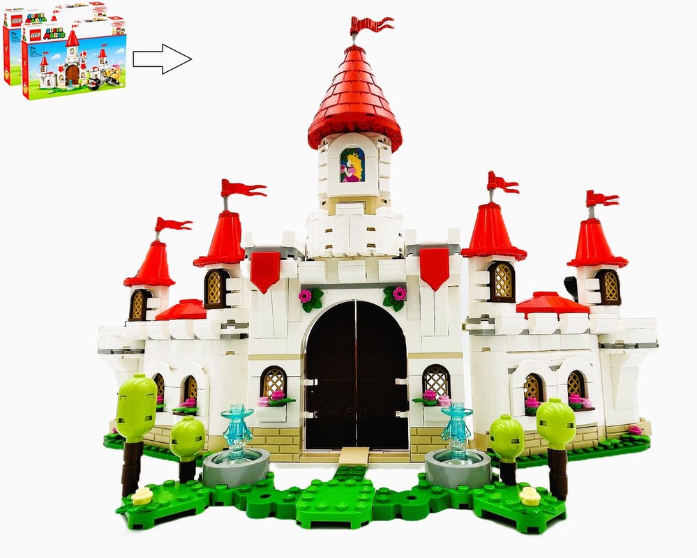 Lego Peach's Castle Battle with Roy Expansion Alternate build of 2x 71435