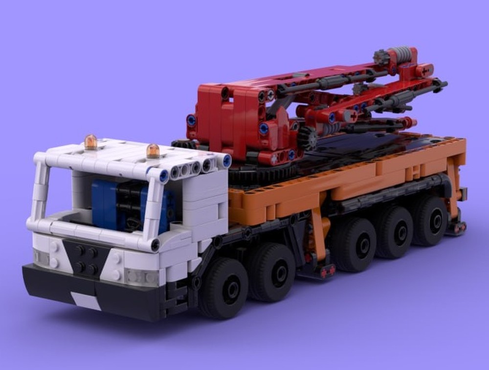 Lego Daewoo Novus concrete pump 10x4x6