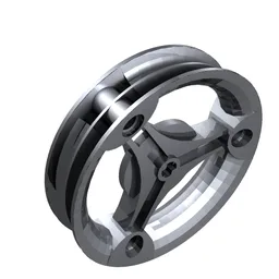 Wheel 70 x 14 mm Futuristic / Metallic Silver